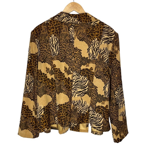 Vintage Animal Print Blazer Jacket - Picture 2 of 11